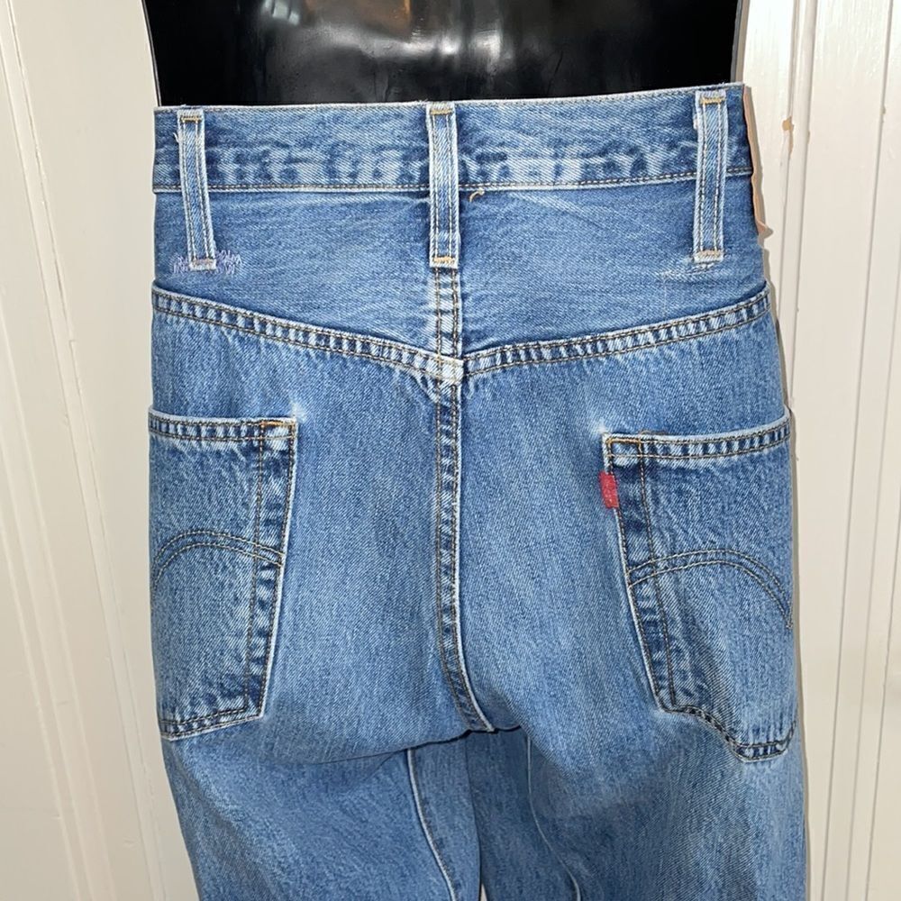 Levi’s 501 Button front blue denim cotton jeans - Picture 5 of 8